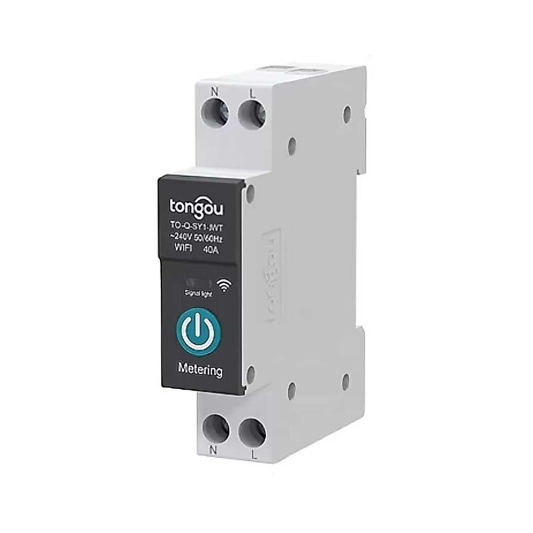 Розумне реле WiFi 1-ф Tongou TO-Q-SY1 63А моніторинг пар-ів мережі