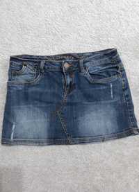 Spódnica jeansowa spódnica jeansowa mini spódniczka rozmiar 36