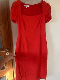 APART 36 śliczna czerwona sukienka szykowna!