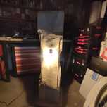 lampa beton loft edison dębowa podstawa