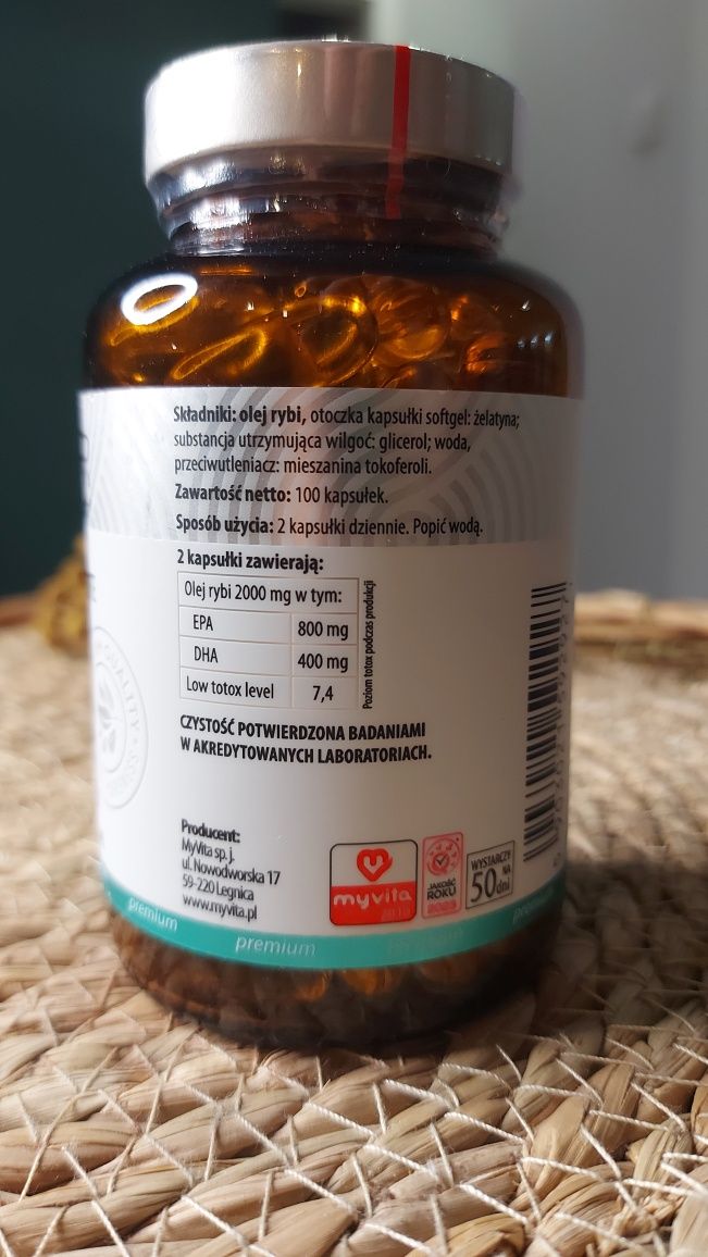 Suplement diety  MyVita Omega 3 FORTE 120 kapsułek