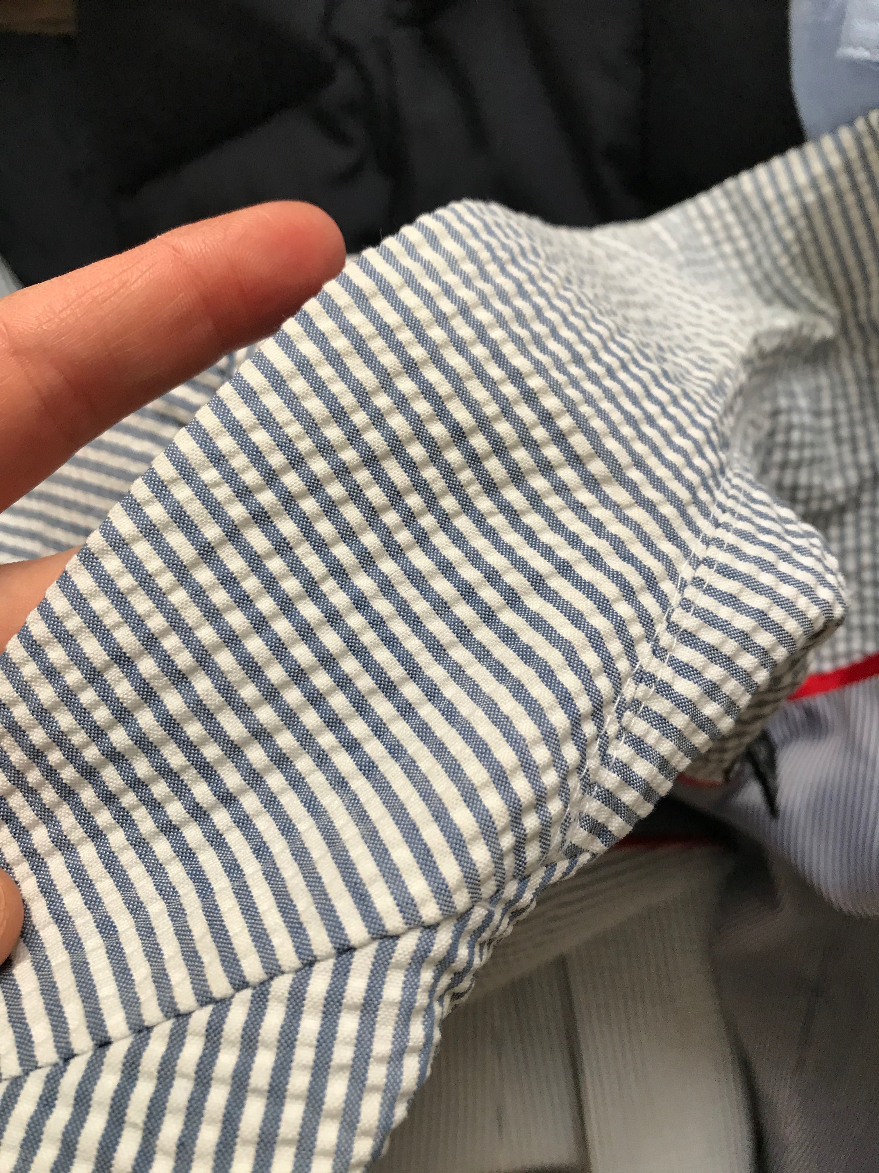 H&M damski żakiet/marynarka w jasnoniebieskie paski r. 40 wymiary opis