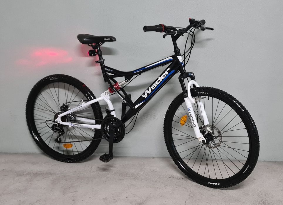 Bicicleta btt adulto suspensão total roda 26"