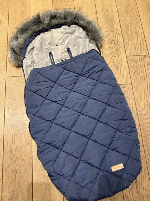 Spiworek zimowy Beztroska do wozka granatowy