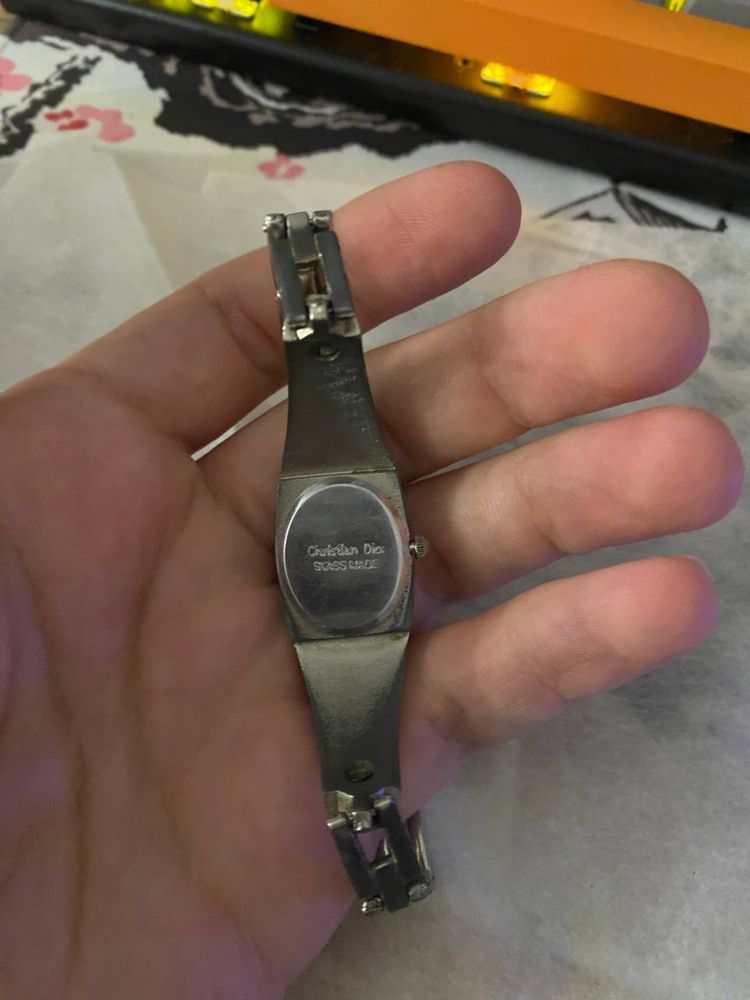 Годиник вінтаж Christian Dior Ladies Flip Wrist Watch Swiss Matte stee