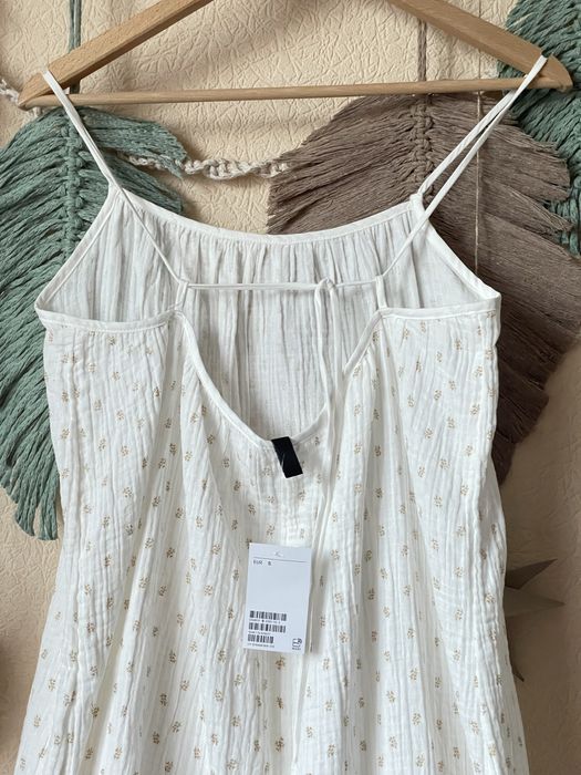 Максі мусліновий сарафан у квітковий принт муслін