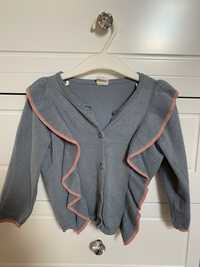 H&M rozm. 80 sweter sweterk niebiesko różowy