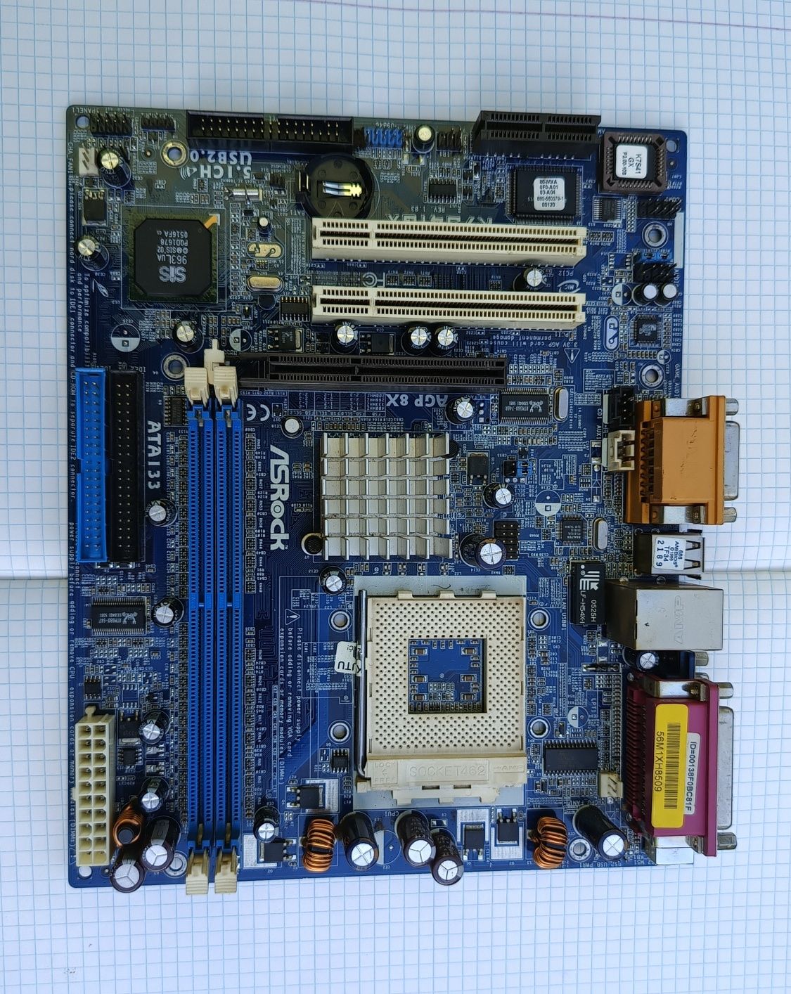 Płyta główna ASRock K7S41GX rev. 1.03 USZKODZONA
