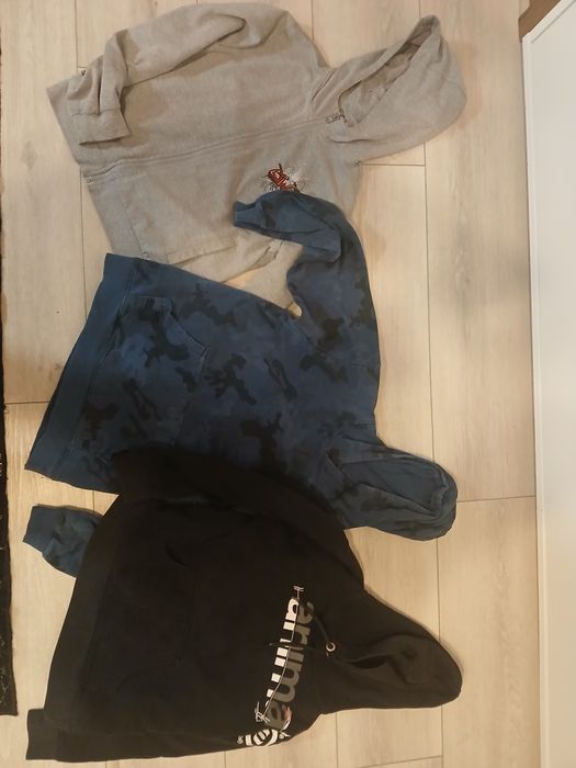 Paka 9 sztuk r 164 chłopiec spodnie i bluza piłkarska