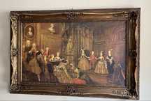 Grande quadro com Moldura Dourada