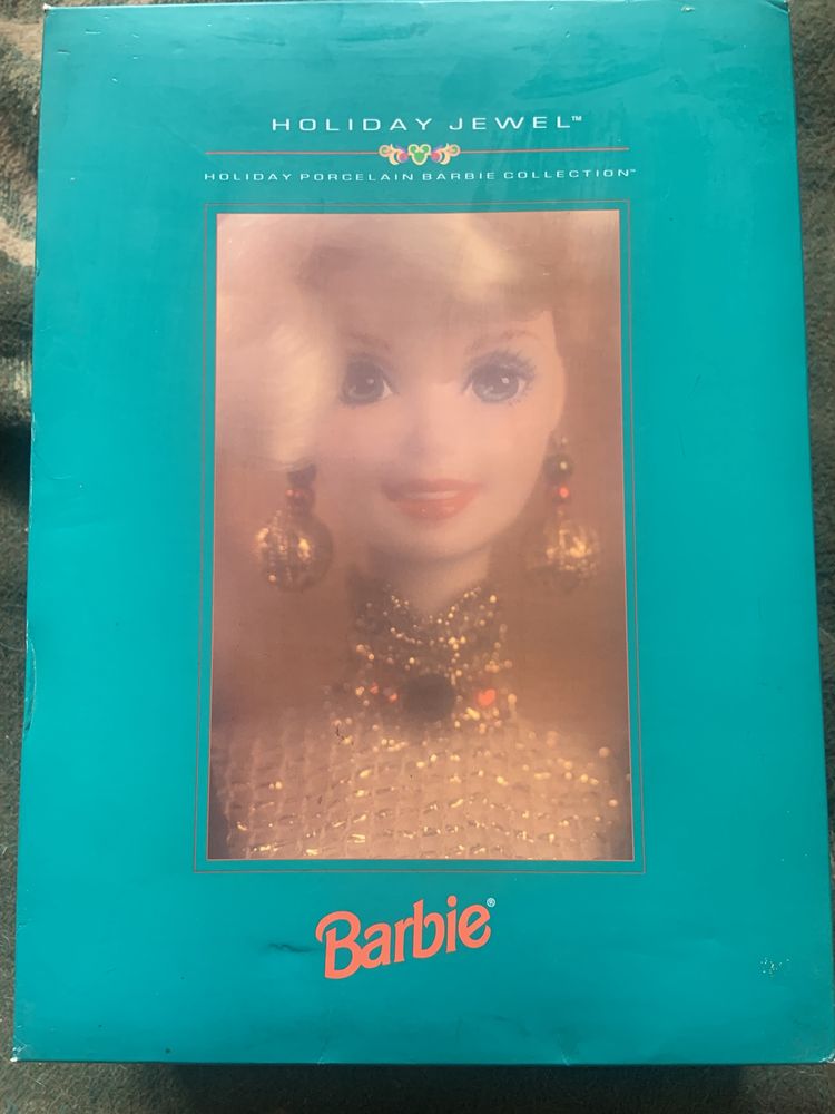 Barbie em porcelana HOLIDAY JEWEL Doll 1995 NRFB