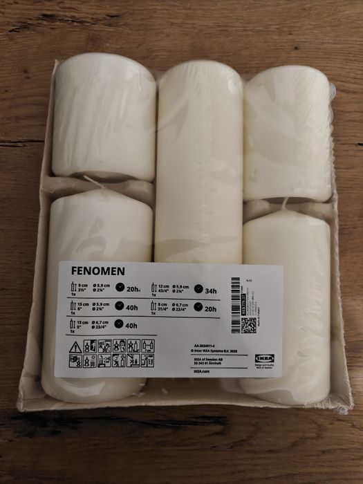 Świece Ikea 3 zestawy -> 15 swieczek