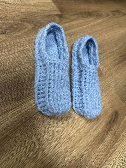 Теплі вʼязані капці