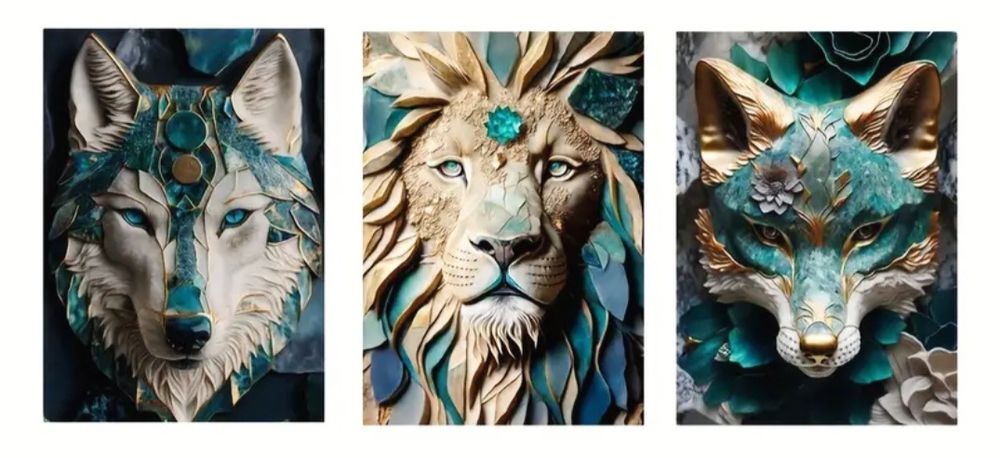 Obrazy tryptyk 3szt 35x55cm