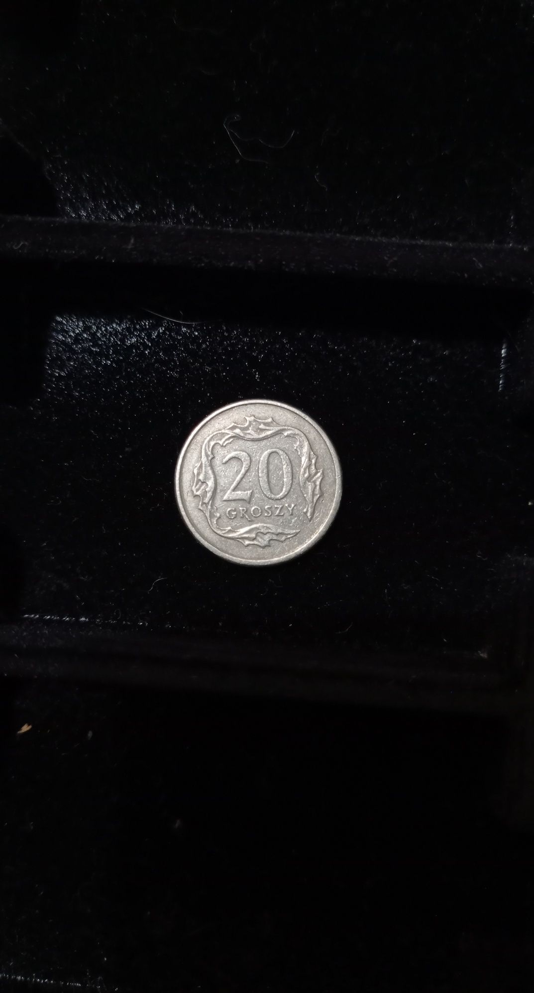 Moneta 20 grosz z 1998 r  szeroka data , rzadka