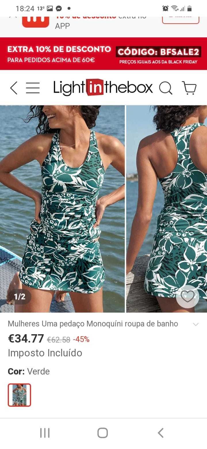 Biquini vestido saia