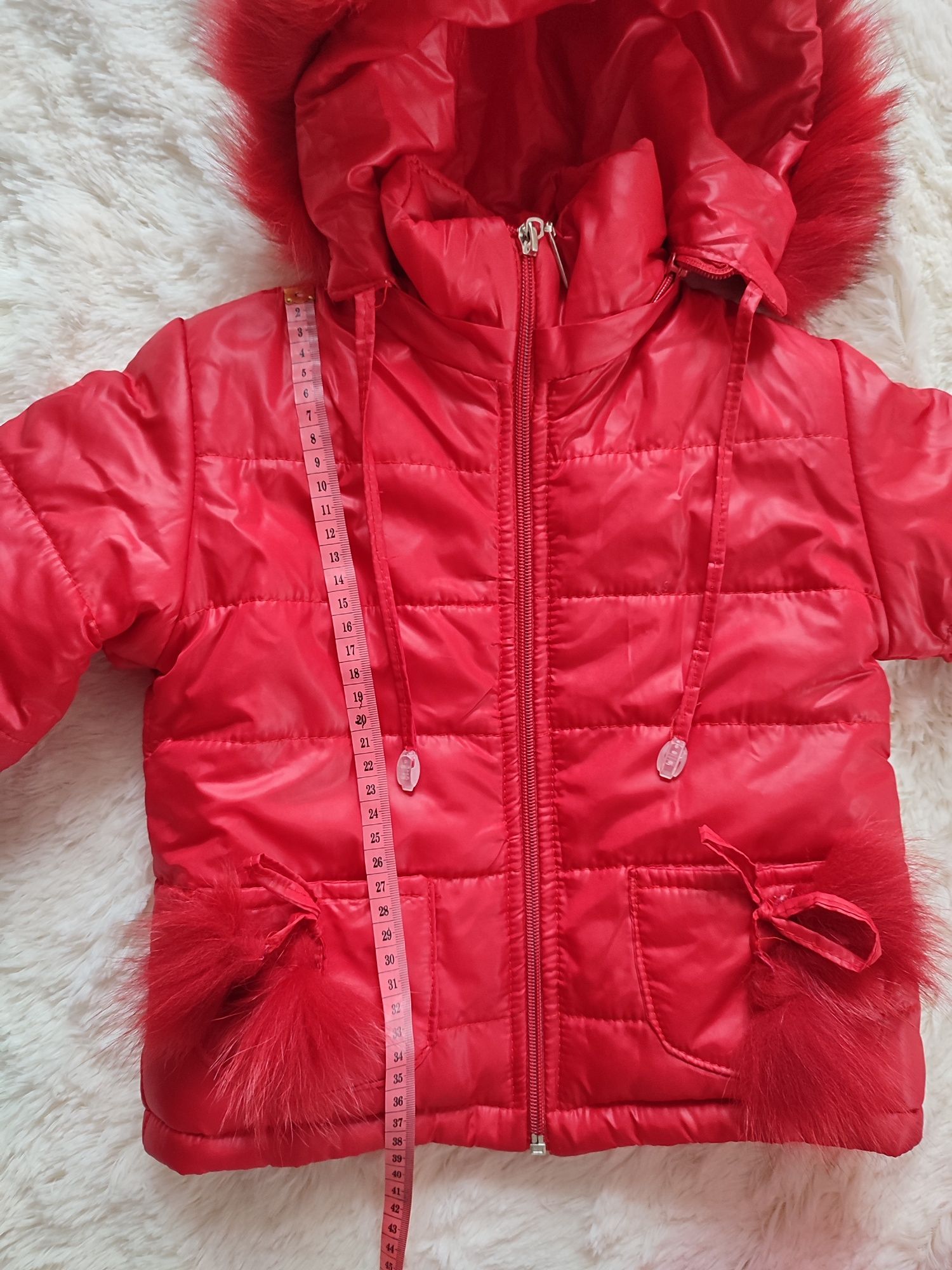 Комбінезон зимовий на дівчинку 1-3 рочки, куртка і штани зимові