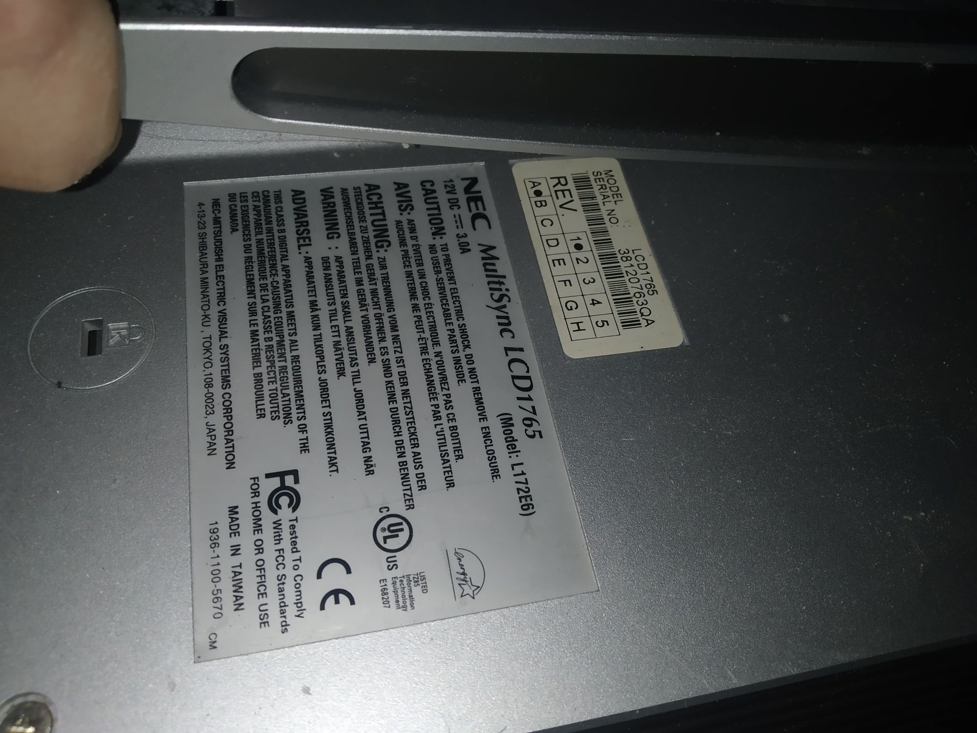Monitor LCD NEC .