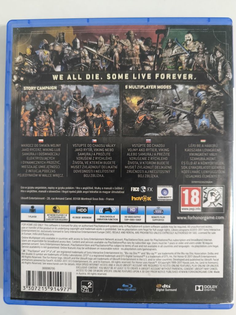 Ps4 For Honor pl możliwa zamiana