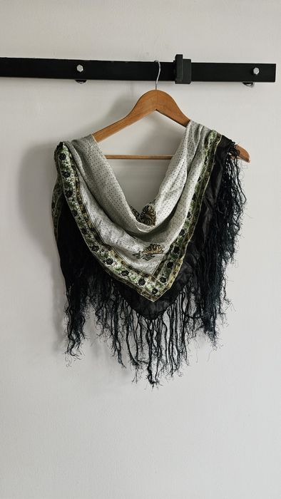 Jedwabna chusta apaszka vintage retro fredzle 100,% silk