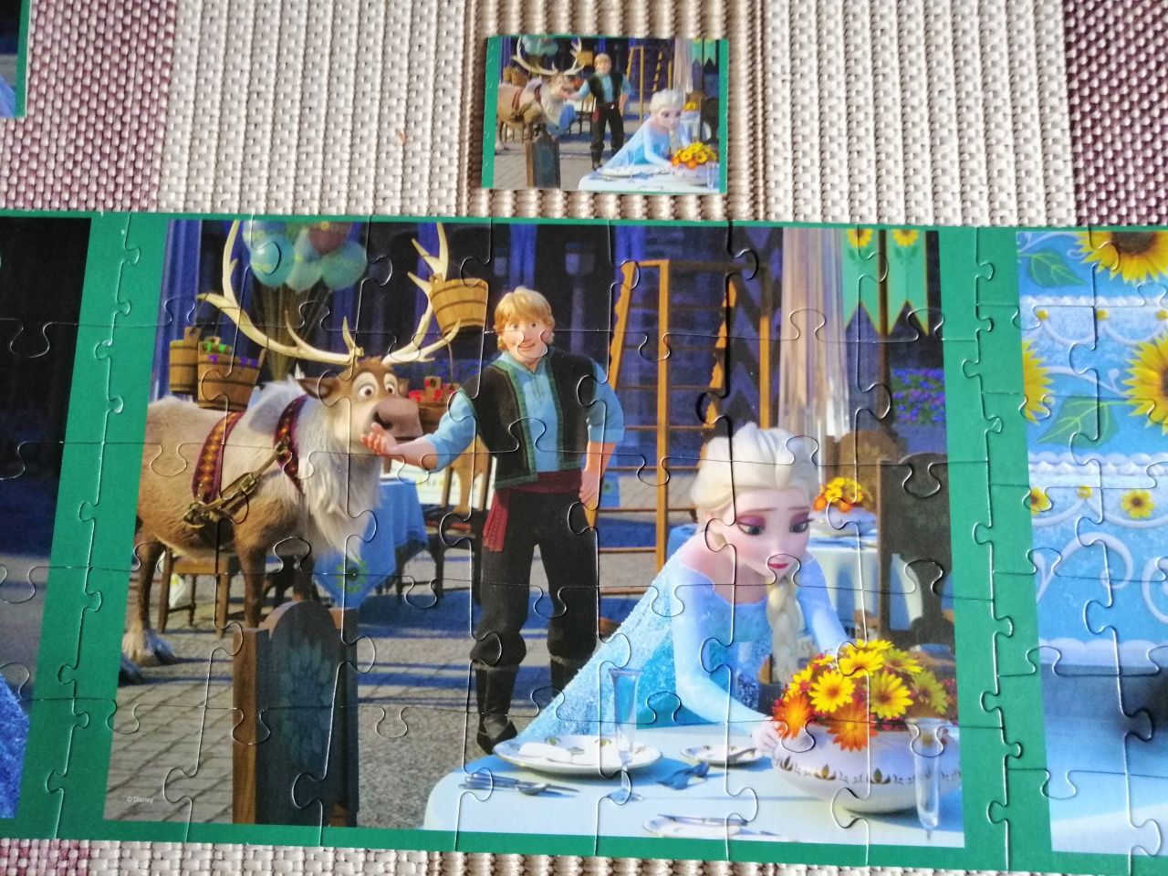 Puzzle z bajki Anna i Elsa kraina lodu Frozen 3w1.