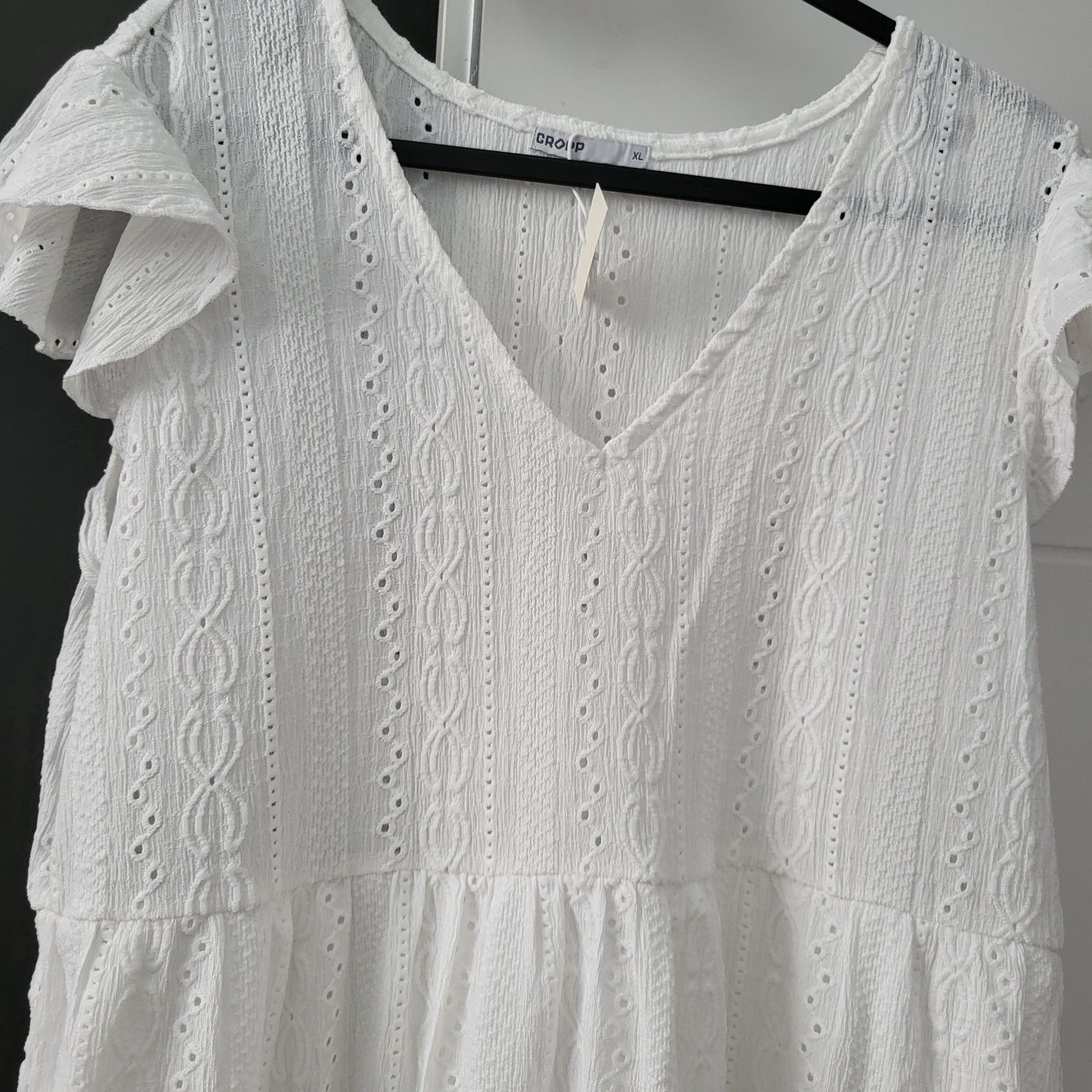 Nowa sukienka letnia r.XL Cropp, ażurowa