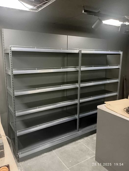 Стеллаж торговый. Касса. Витрины. Хлебные полки. В наличии, доставка