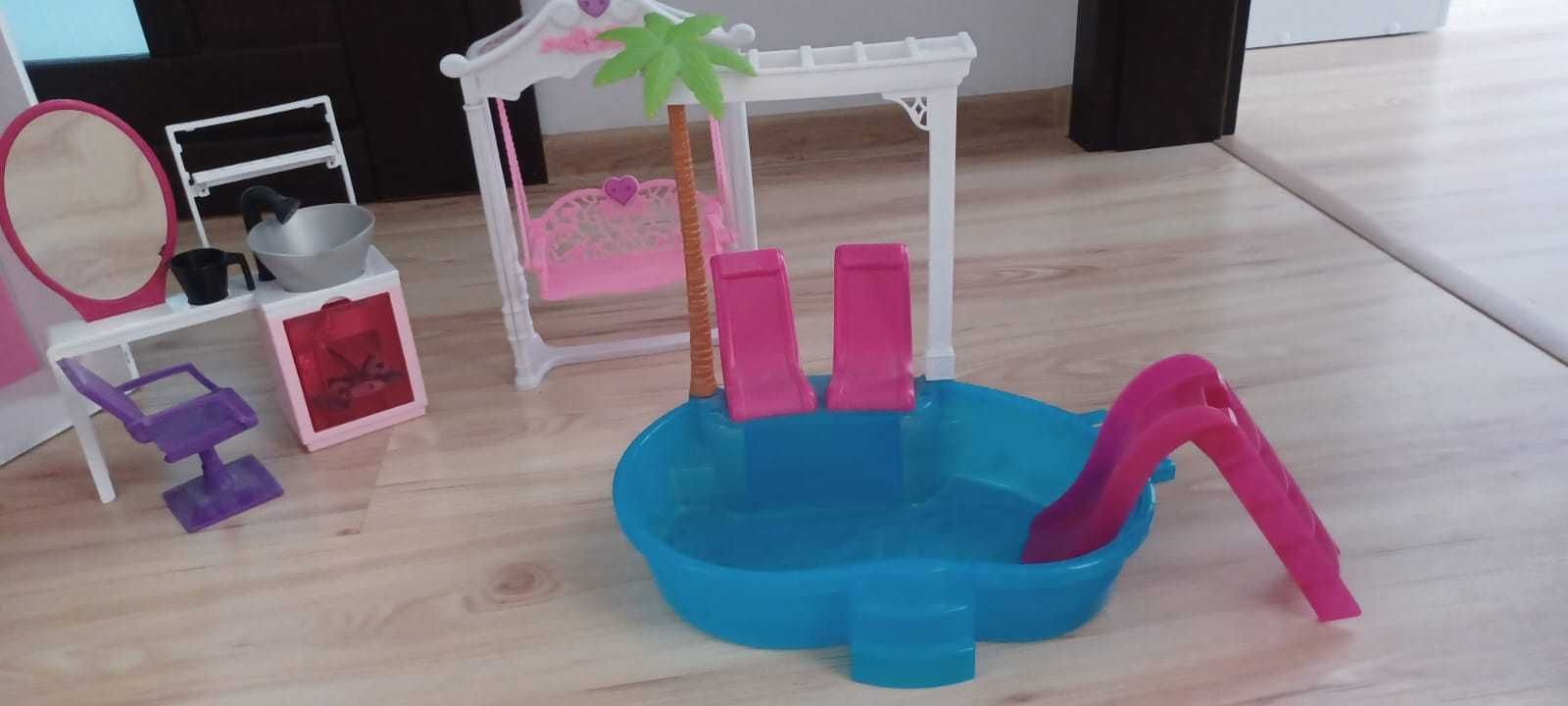 Domek dla lalek Barbie duży + dodatki