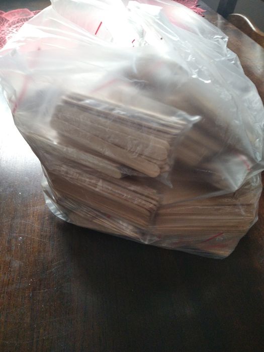 Nowe patyczki drewniane 1254 szt ,9 cm, 11 cm.