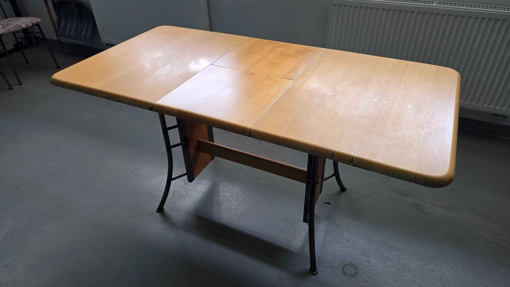 Stół rozkładany lite drewno + 4 krzesła