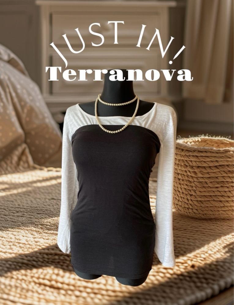 Bluzka top gorset Terranova 100% bawełna czarny rozmiar S