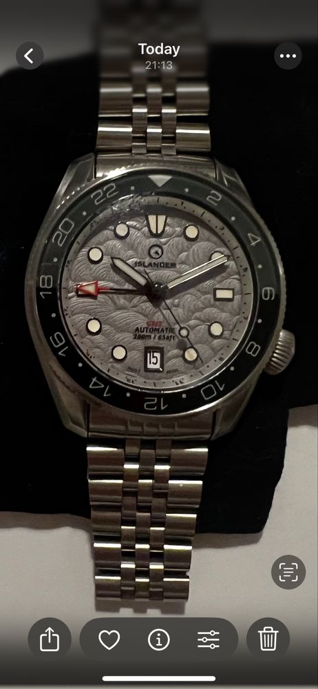 Islander JFK zegarek automatyczny GMT