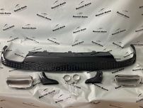 Диффузор заднего бампера на Audi A6 C7 2011-2014г в стиле S6 LCI