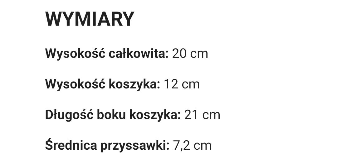 Kosz łazienkowy na przyssawki metalowy czarny