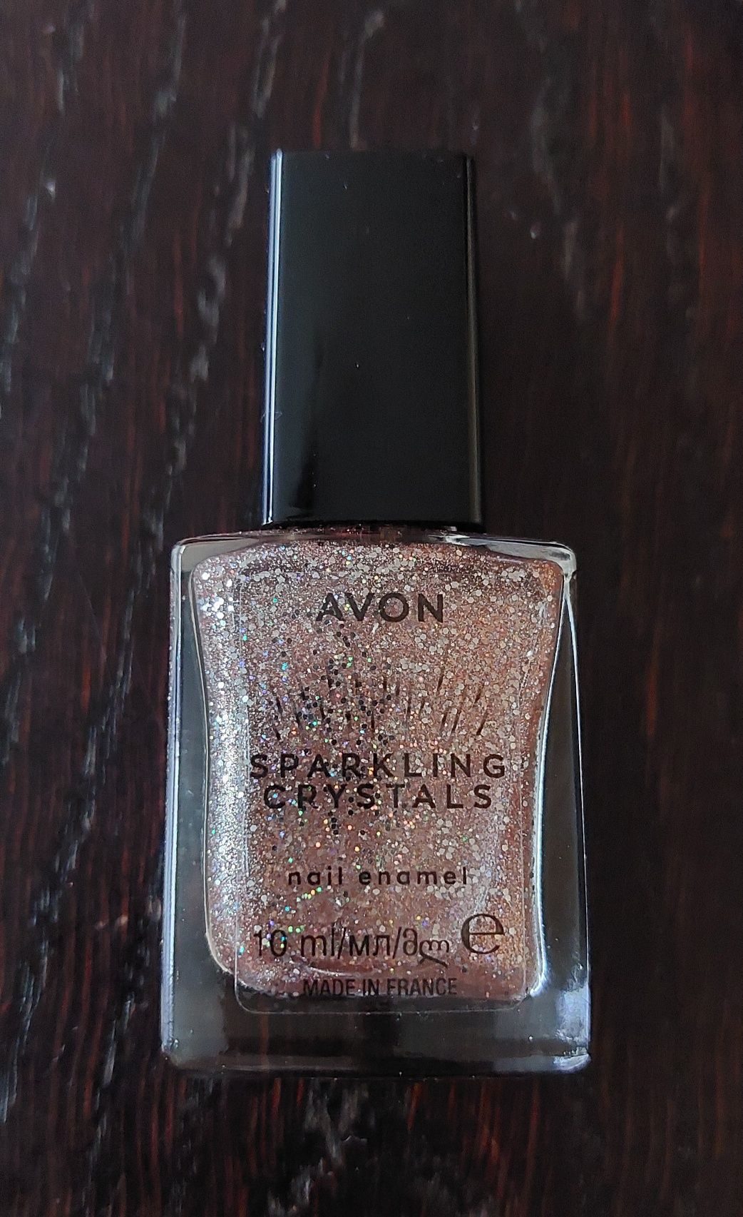 Avon lśniący lakier do paznokci 3D Sparkling Crystals Rose Galaxy
