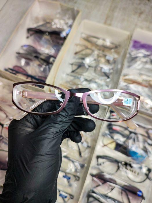 Окуляри UV400 Фільтр Для Зору від +|- 0 до 20  Скло та Полікарбонат