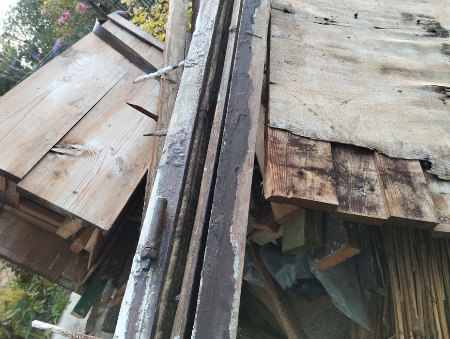 Stare drewno z rozbiórki za darmo