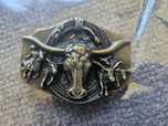 Nowa klamra metalowa kowbojska USA Texas Western