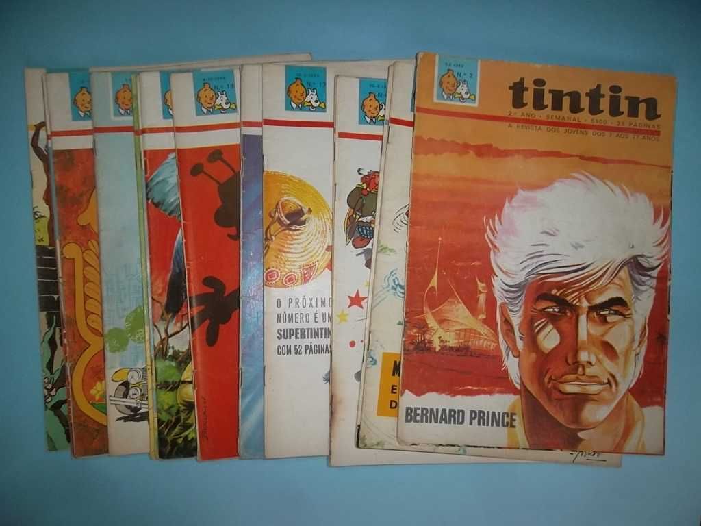 TINTIN - Lote de revistas do 2º ano