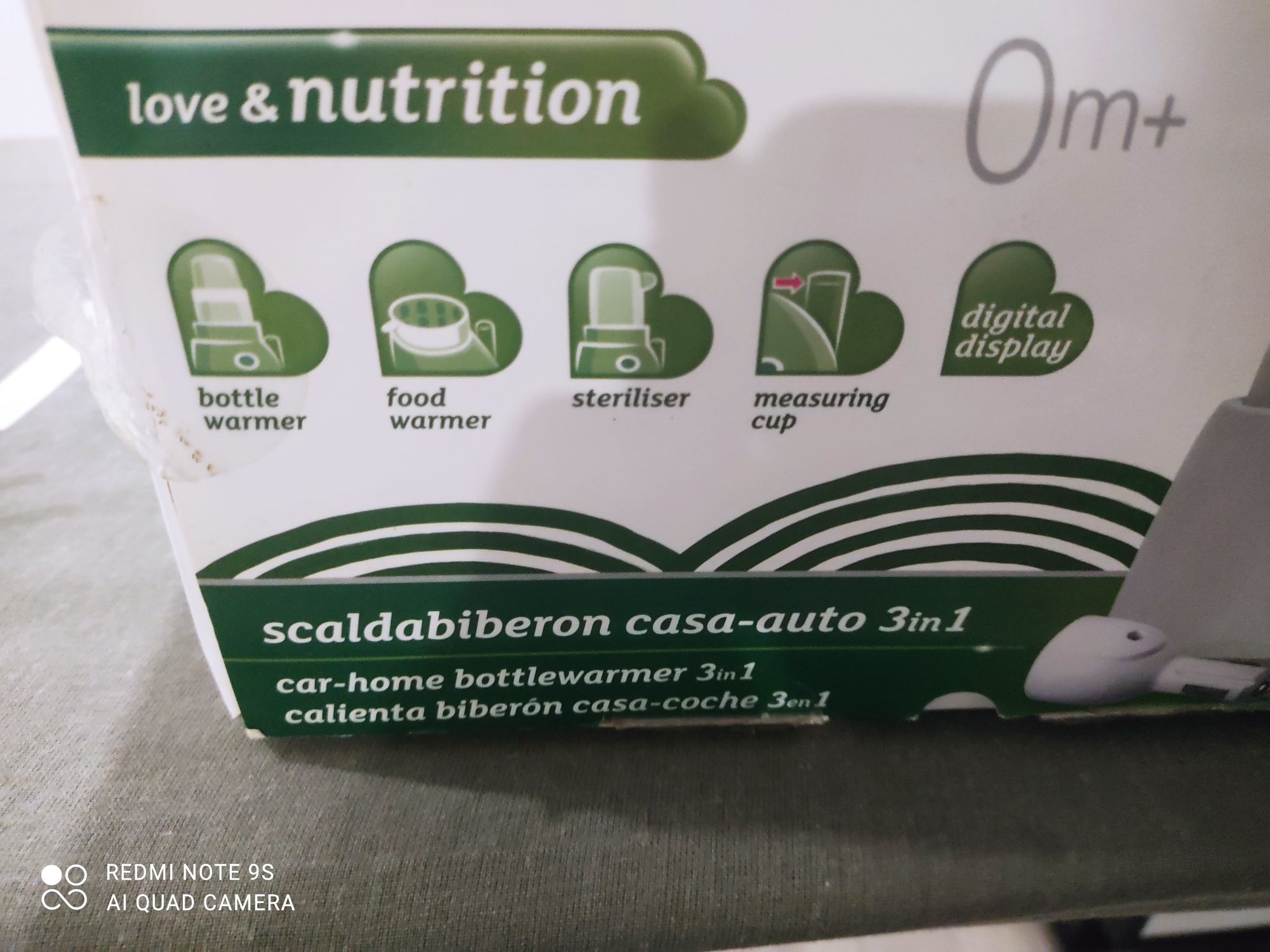 Aquecedor de biberões casa e carro e esterilização