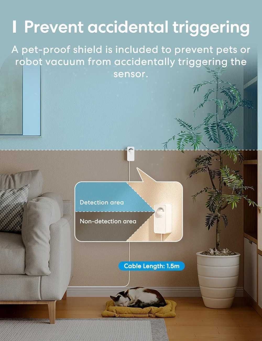 Meross Motion Matter Sensor, inteligentny przewodowy czujnik ruchu