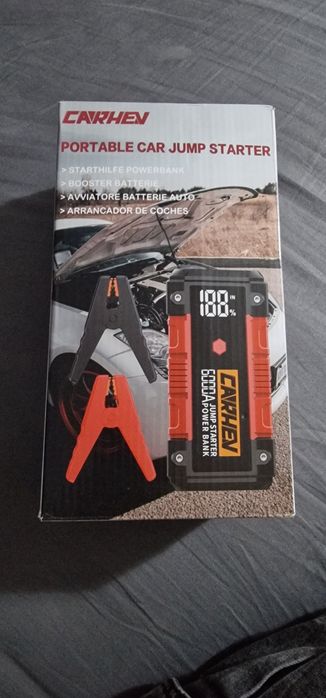 CARHEV Powerbank 6000A Rozruch 12V Benzyna Diesel LED Latarka