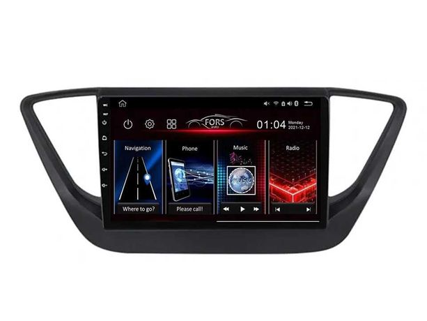 Radio samochodowe Android Hyundai VernaAccent (9", black) 2018+