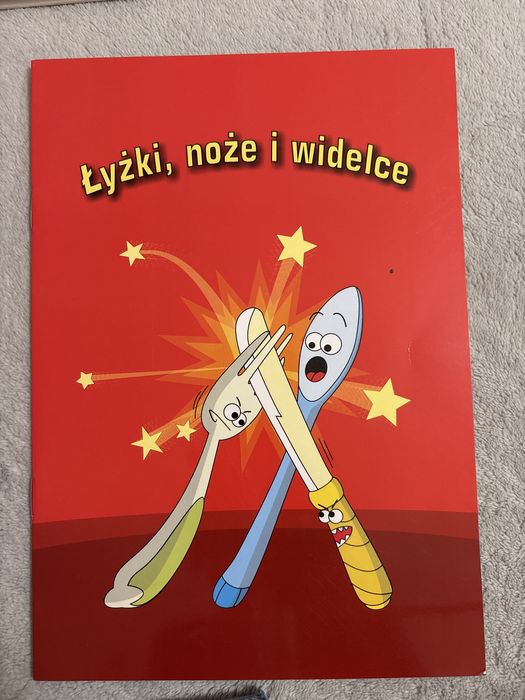 łyżki, noże, widelce ksiazeczka edukacyjna dla dzieci