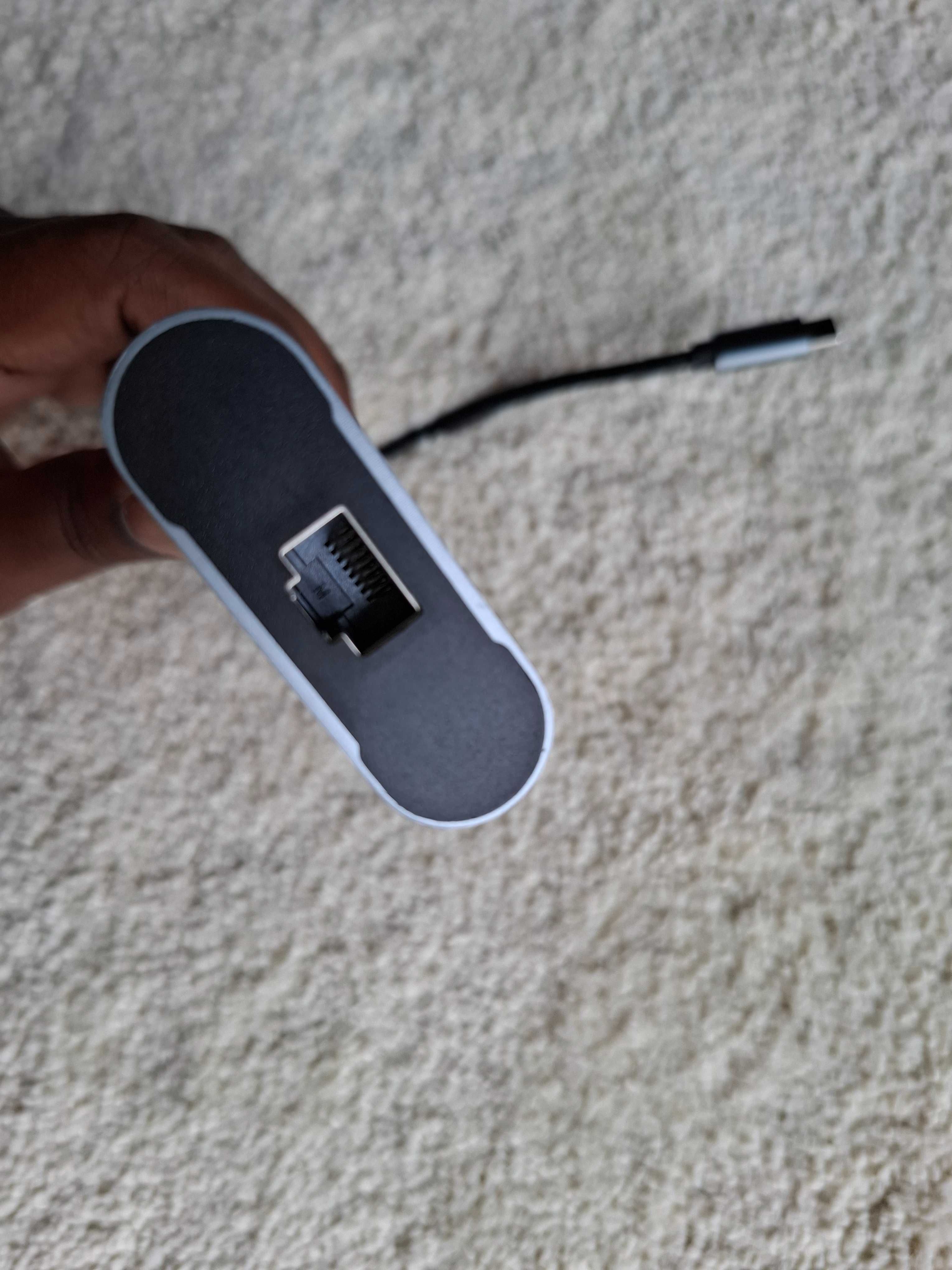 Cablexpert Stacja dokująca USB-C Metal Nano Dock 4K HDMI + LAN 10 in 1