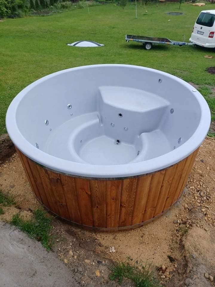 Balia ogrodowa , Jacuzzi,  ruska bania basen pompa ciepła