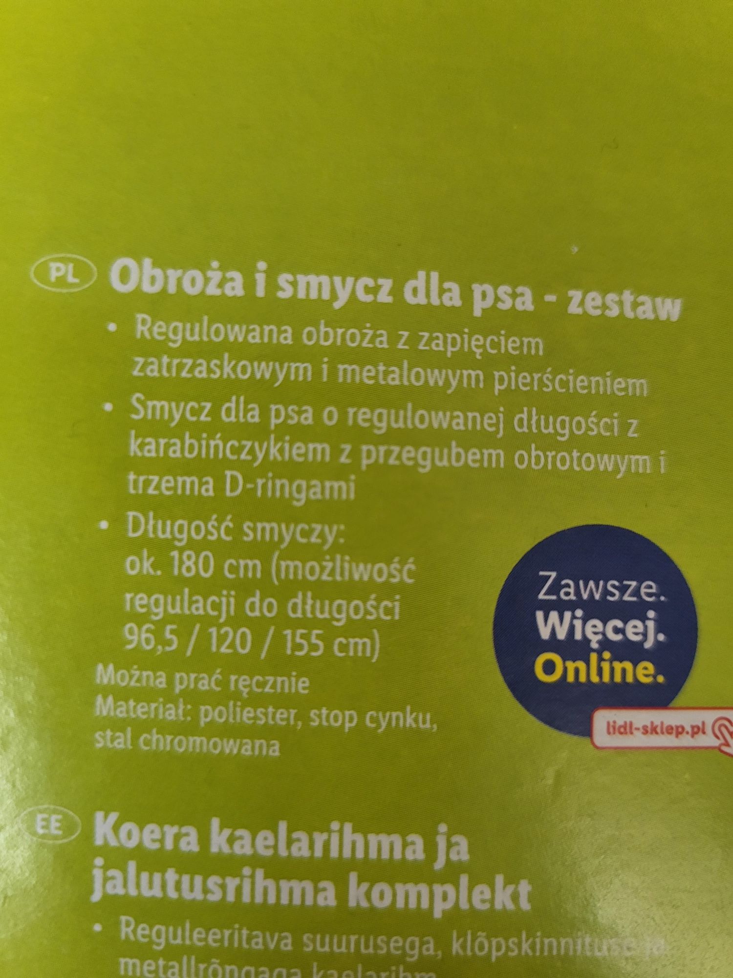 Smycz i obroża dla psa