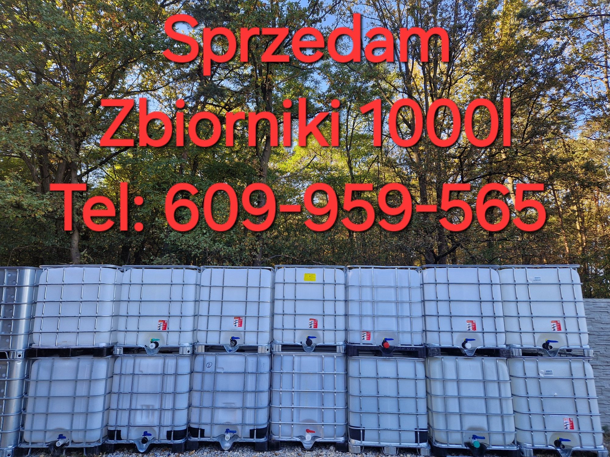 Zbiorniki 1000l Mauser, pojemnik 1000, beczka