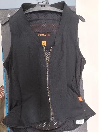 Proteção Dorsal Flexível Equitação Adulto 500 D3O® Preto