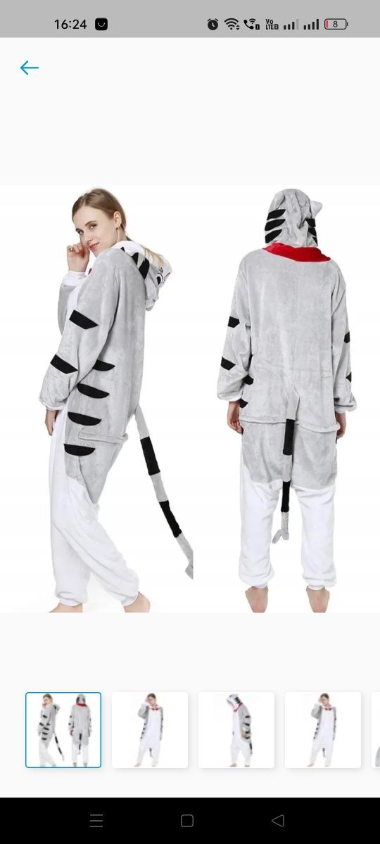Piżama Kigurumi Kot rozmiar S